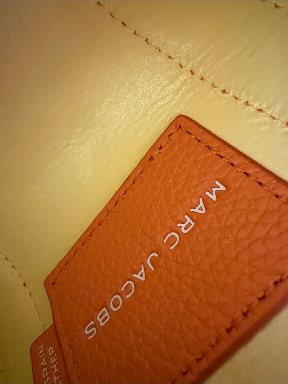 Marc Jacobs Mini Duffle Bag in Bright Orange Pebbled Leather - Picture 3 of 10
